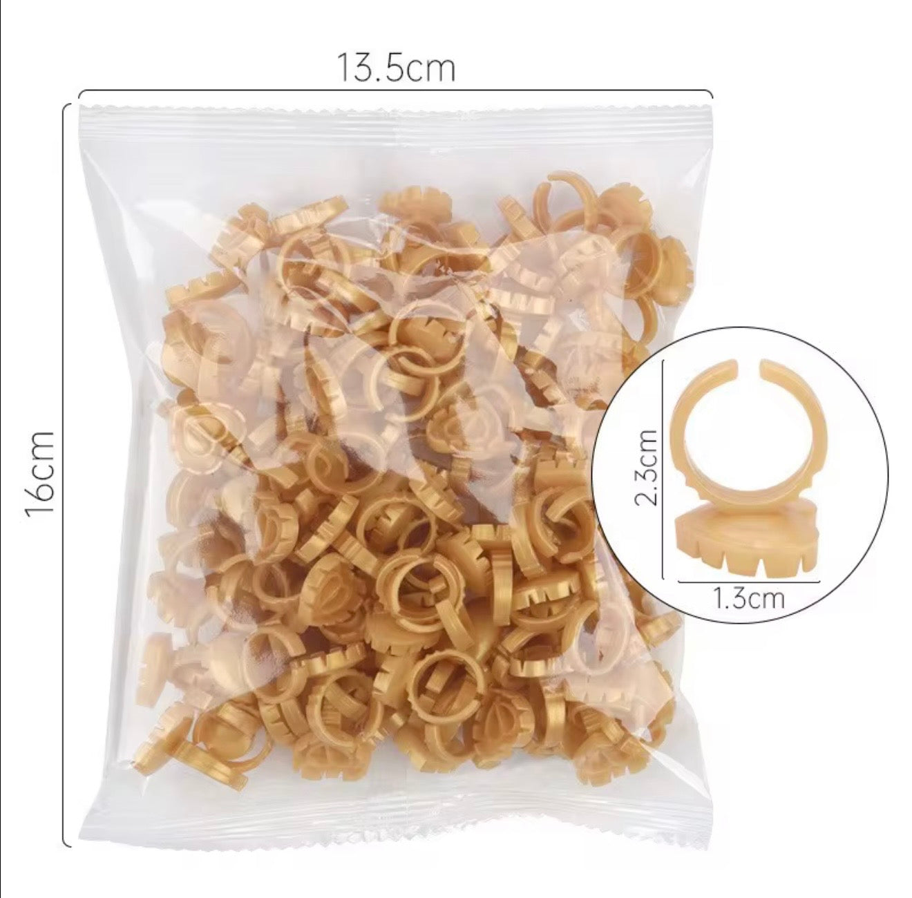 Heart Glue Rings