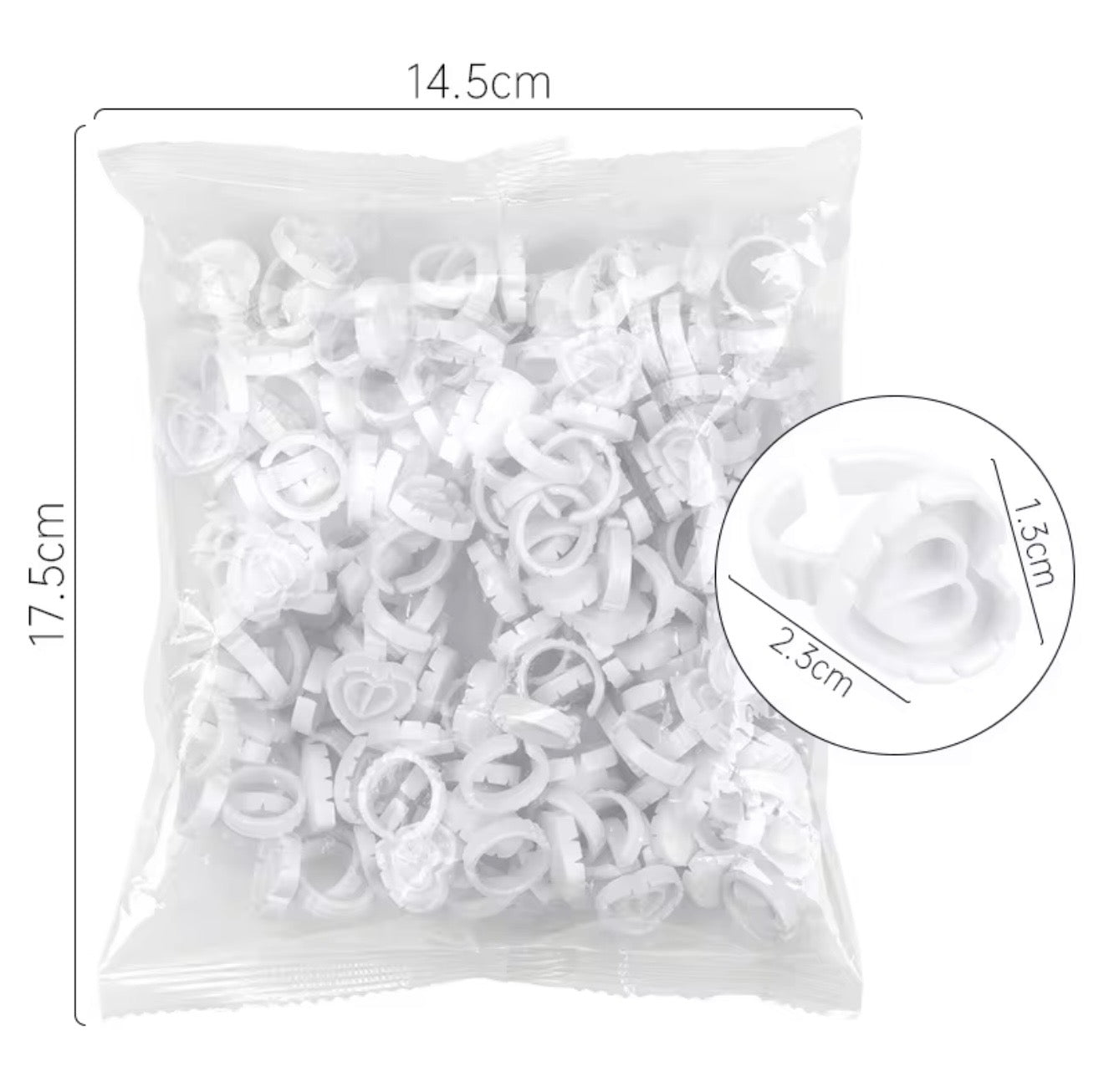 Heart Glue Rings
